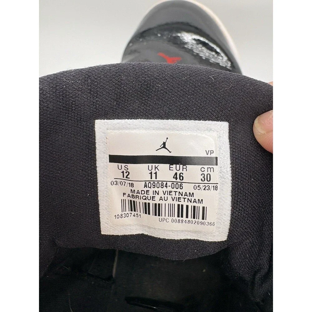Size 12‎ Nike Air Jordan Max Aura Black Red Men AQ9084-006